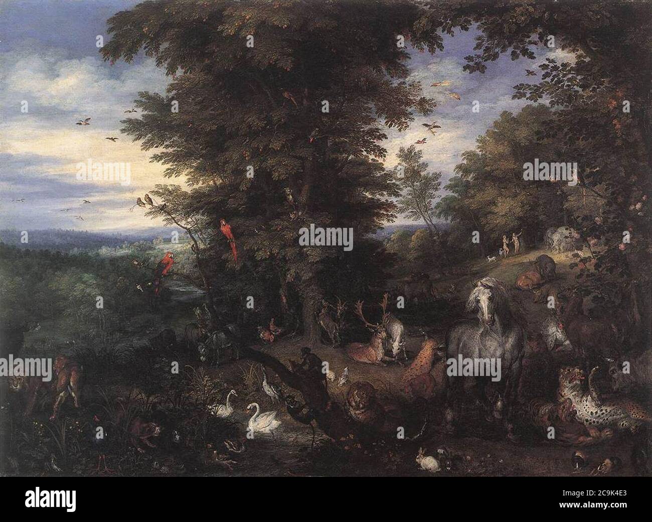 Jan Brueghel (I) - Adam and Eve in the Garden of Eden Stock Photo - Alamy