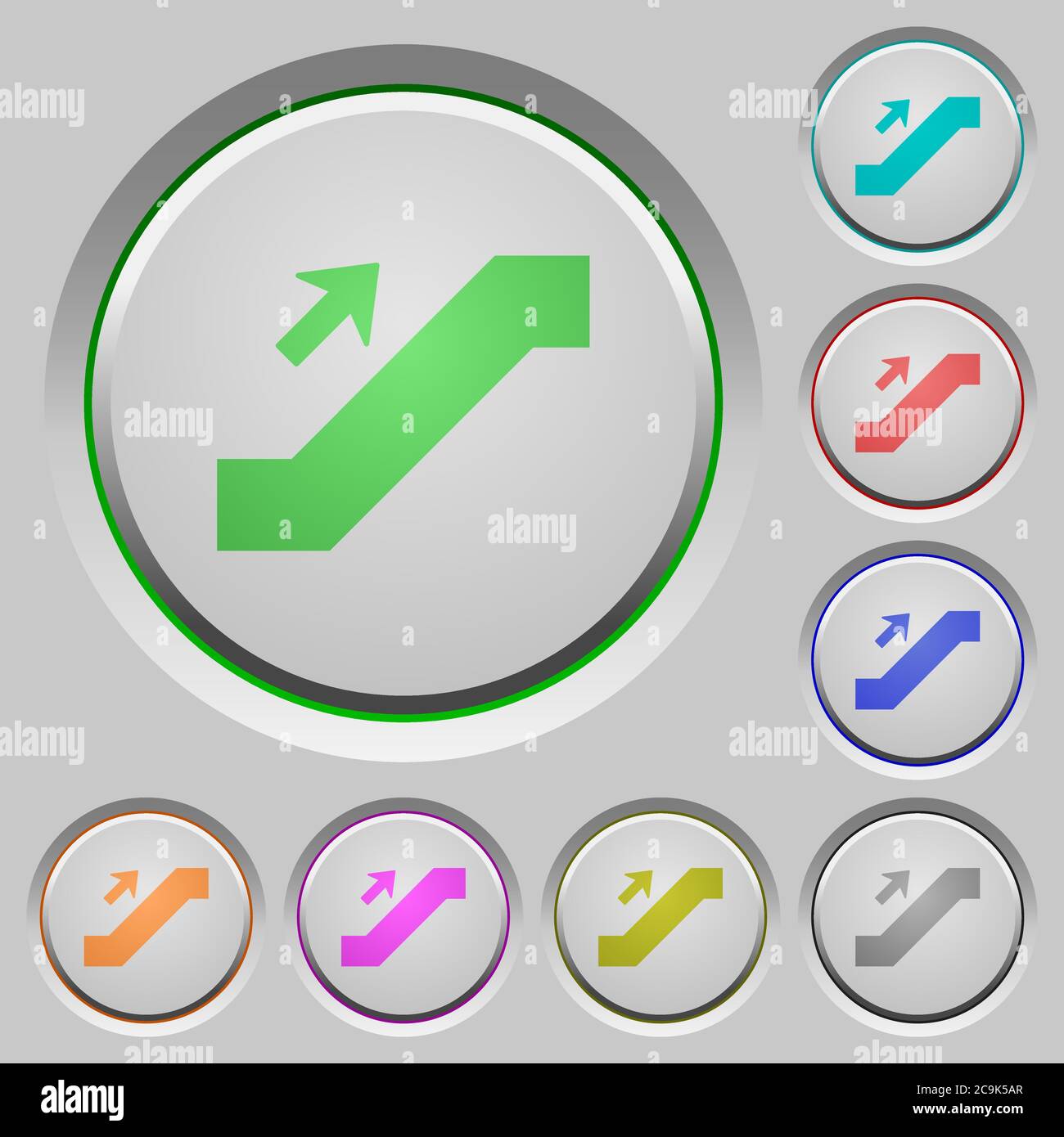Green red buttons lift hi-res stock photography and images - Alamy