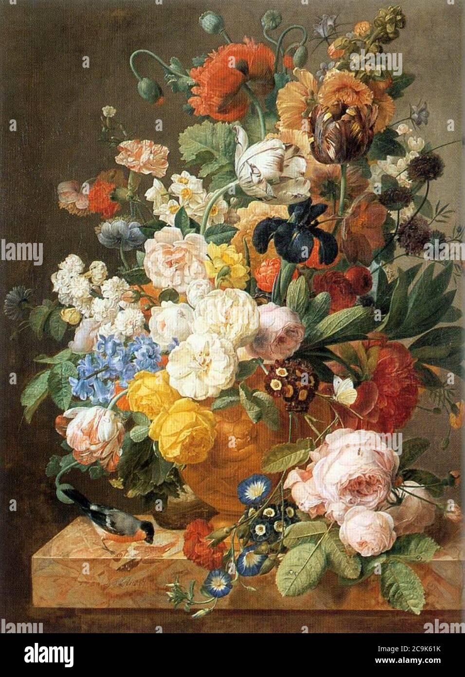 Jan frans flowers in a vase hi-res stock photography and images - Alamy