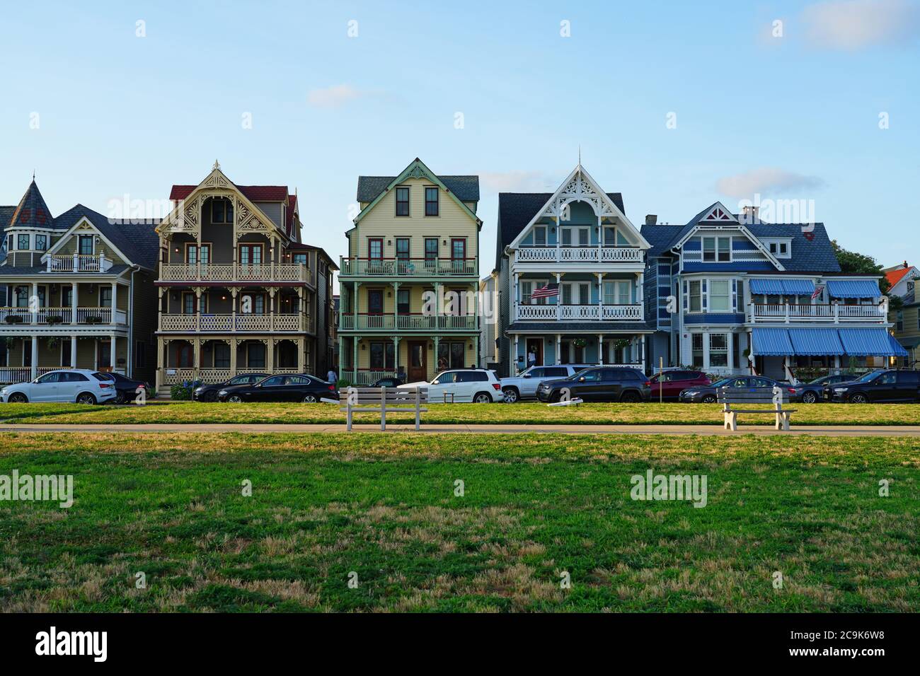 OCEAN GROVE, NJ 16 JUL 2020 View of Ocean Grove, a town on the New