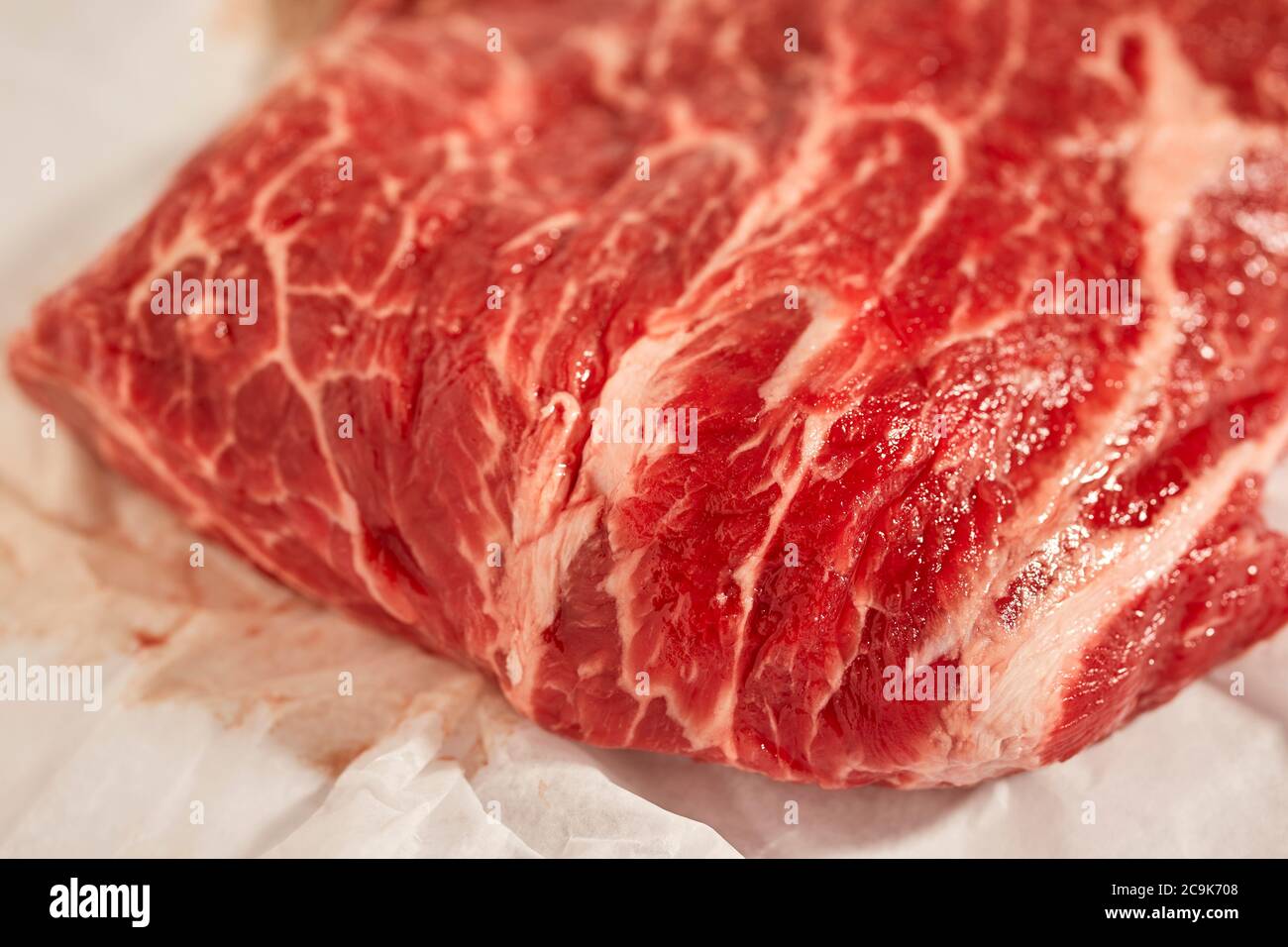 wagyu flatiron steak from a cattle farm in Pennsylvania, USA Stock Photo