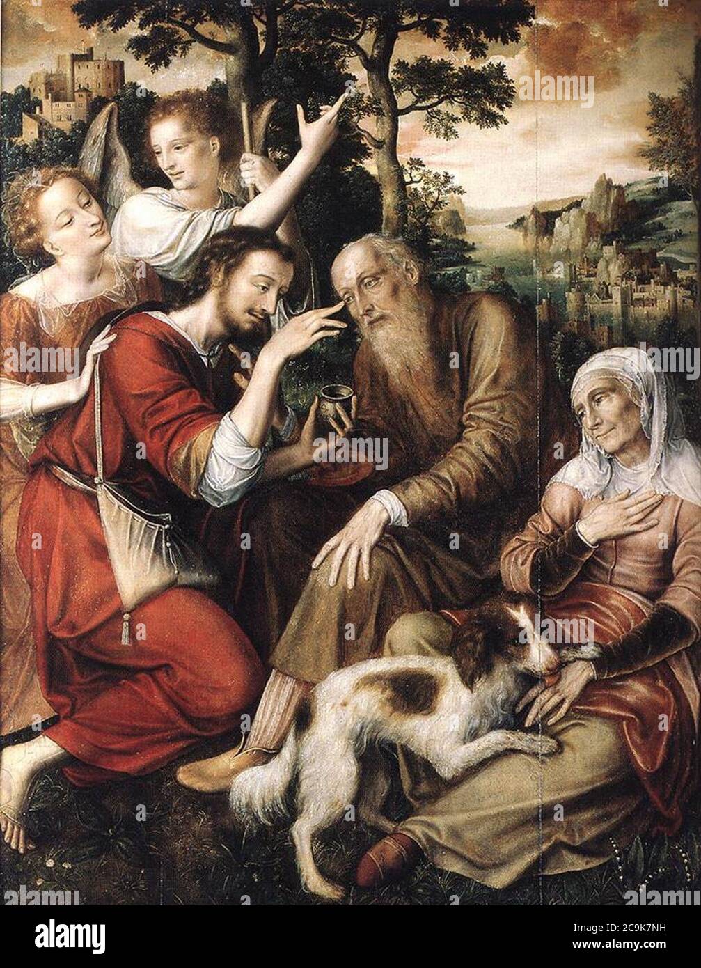 Jan Massijs - The Healing of Tobit Stock Photo - Alamy