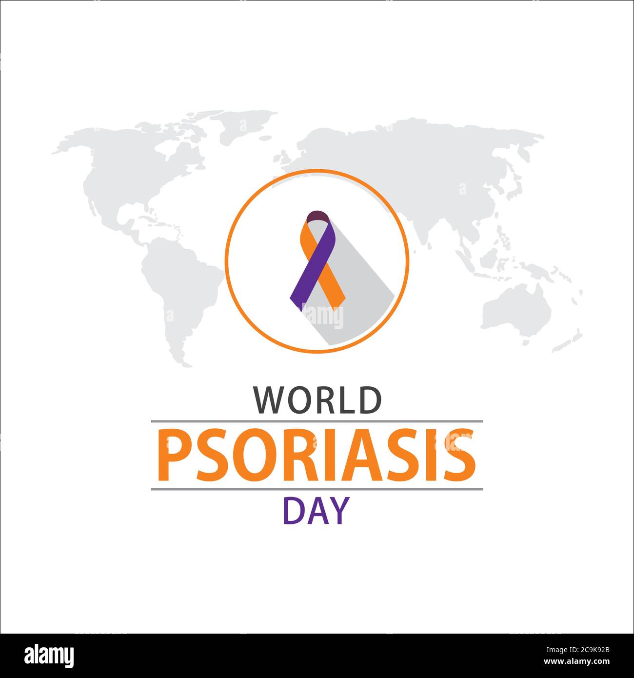 vector illustration of world psoriasis day poster design Stock Vector