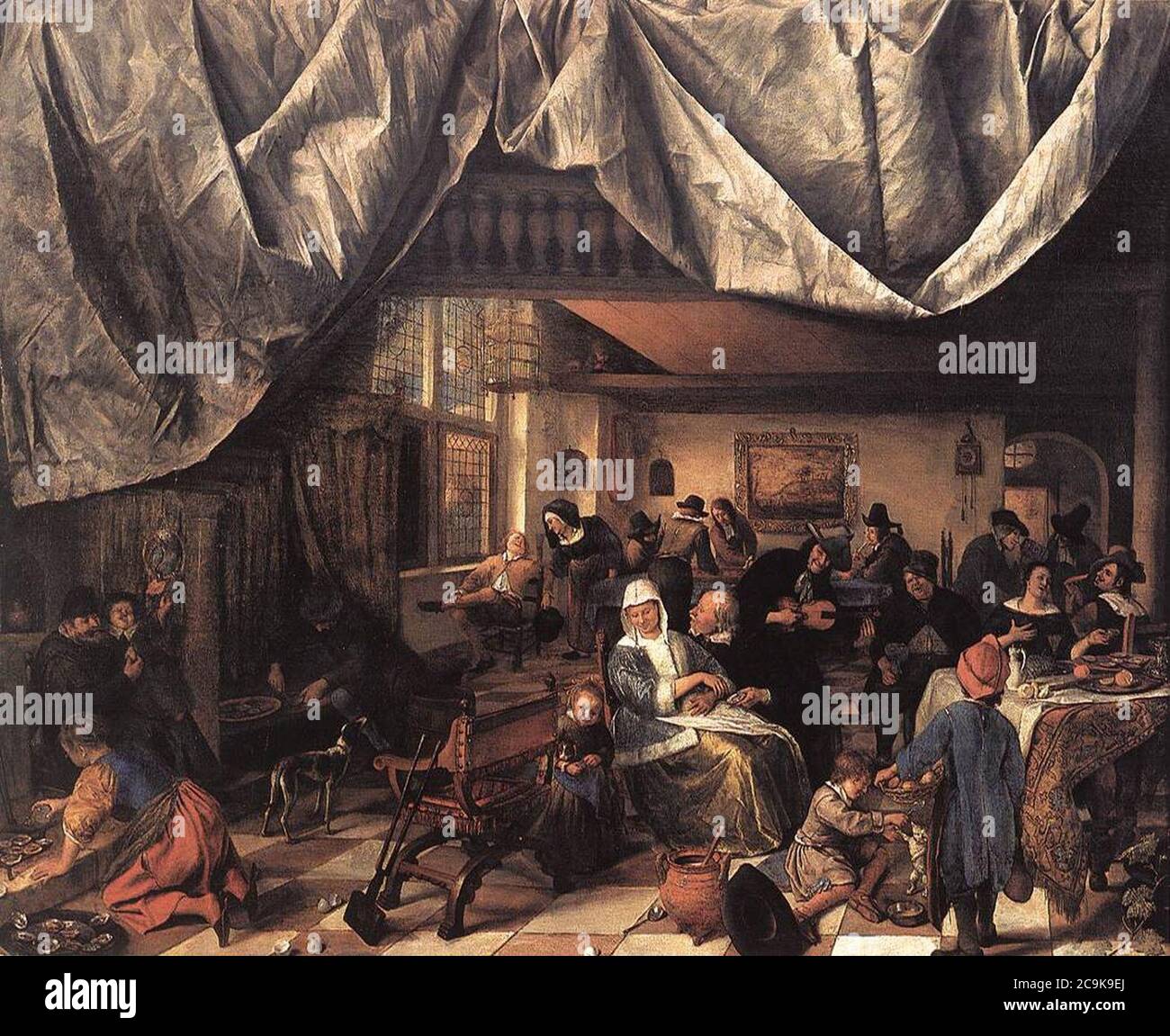 Jan Steen - The Life of Man Stock Photo