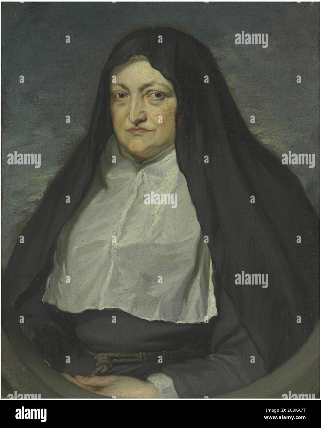 Jan van den Hoecke - Portrait of Archduchess Isabella Clara Eugenia. Stock Photo