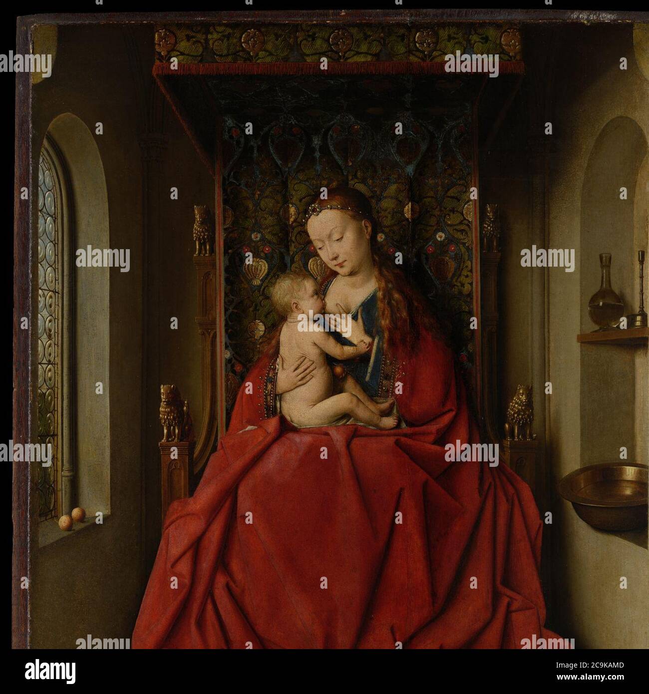 Jan van Eyck - Lucca Madonna Stock Photo - Alamy