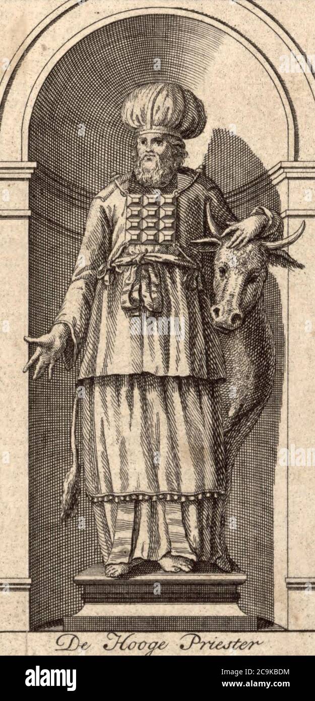 Jan van Jagen. De Hooge Priester. Ierusalem. 1770s. Stock Photo