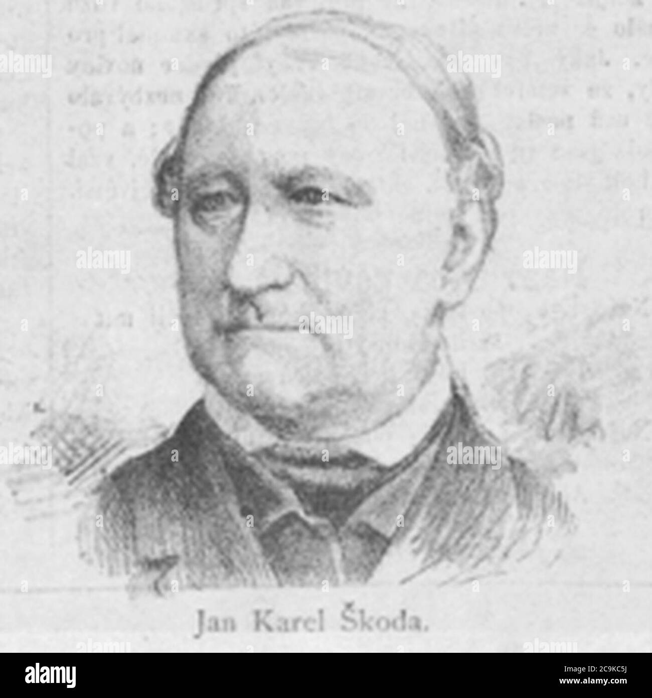 Jan Vilímek - Jan Karel Škoda HL. Stock Photo