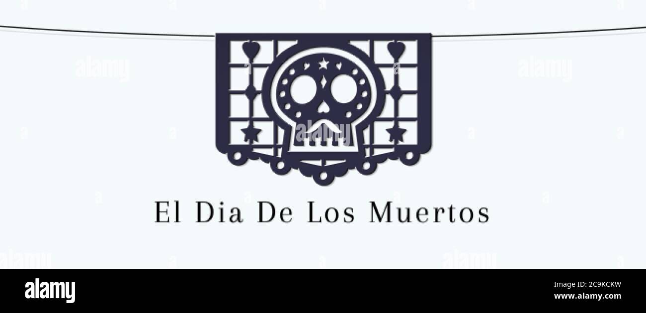 Sale web banner for the Dia de Muertos, Day of the Dead, promotions Stock Vector