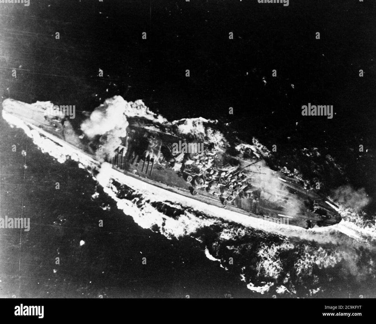 Sinking Battleship Yamato
