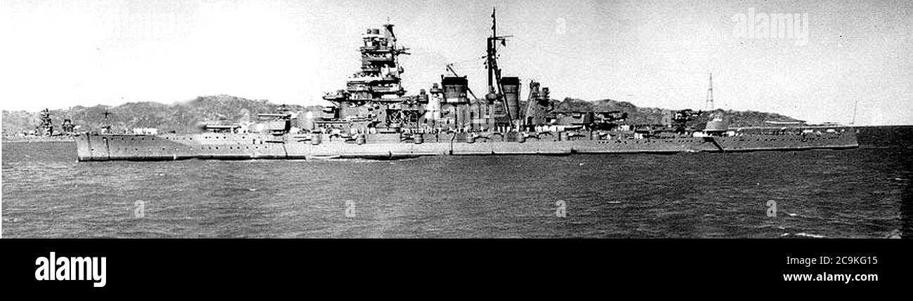 Japanese battleship Kirishima Stock Photo Alamy