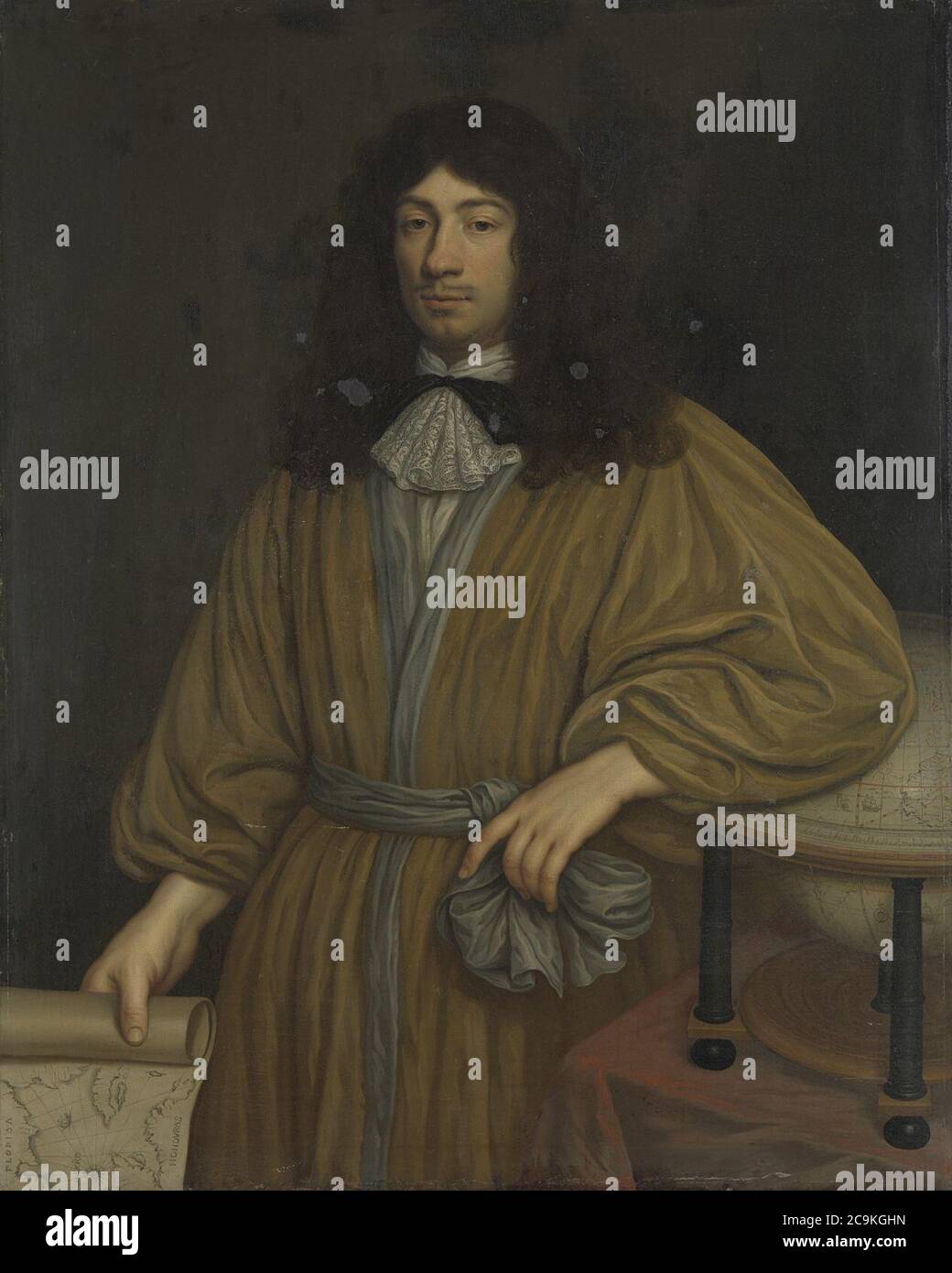 Jan Boudaen Courten (1635-1716), heer van St Laurens, Schellach en Popkensburg. Raad van Middelburg en bewindhebber der VOC Stock Photo
