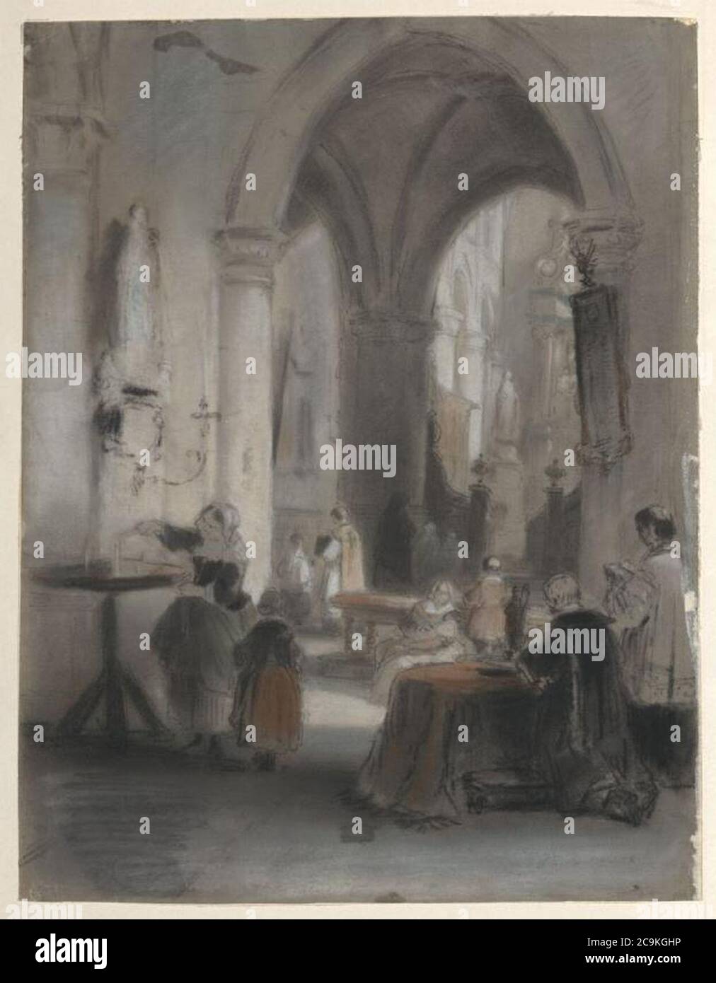 Jan Michiel Ruyten View of a church interior Stock Photo Alamy