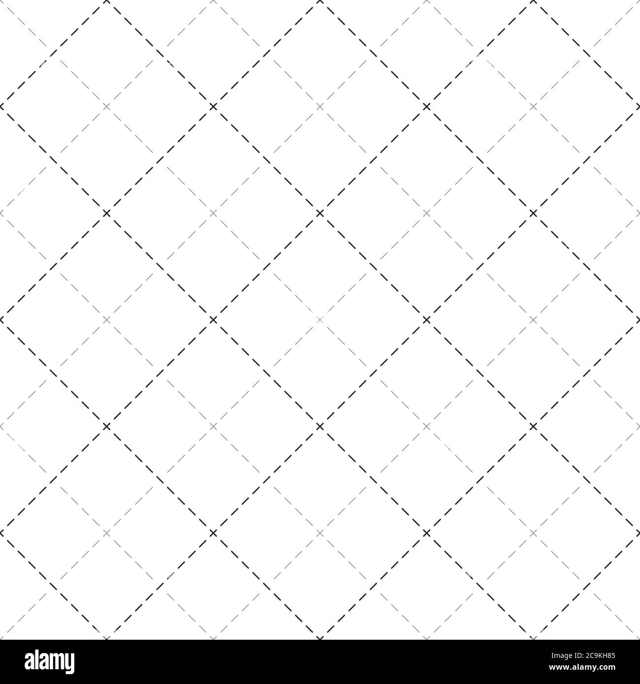 Dotted line seamless pattern. Geometric striped vector illustration. Repeating geometric shapes, cross, diagonal dotted line. Seamless fabric texture. Stock Vector