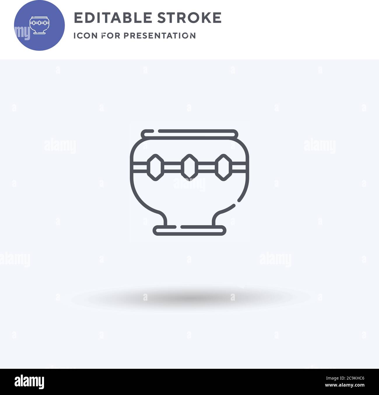 Pottery icon vector, filled flat sign, solid pictogram isolated on ...