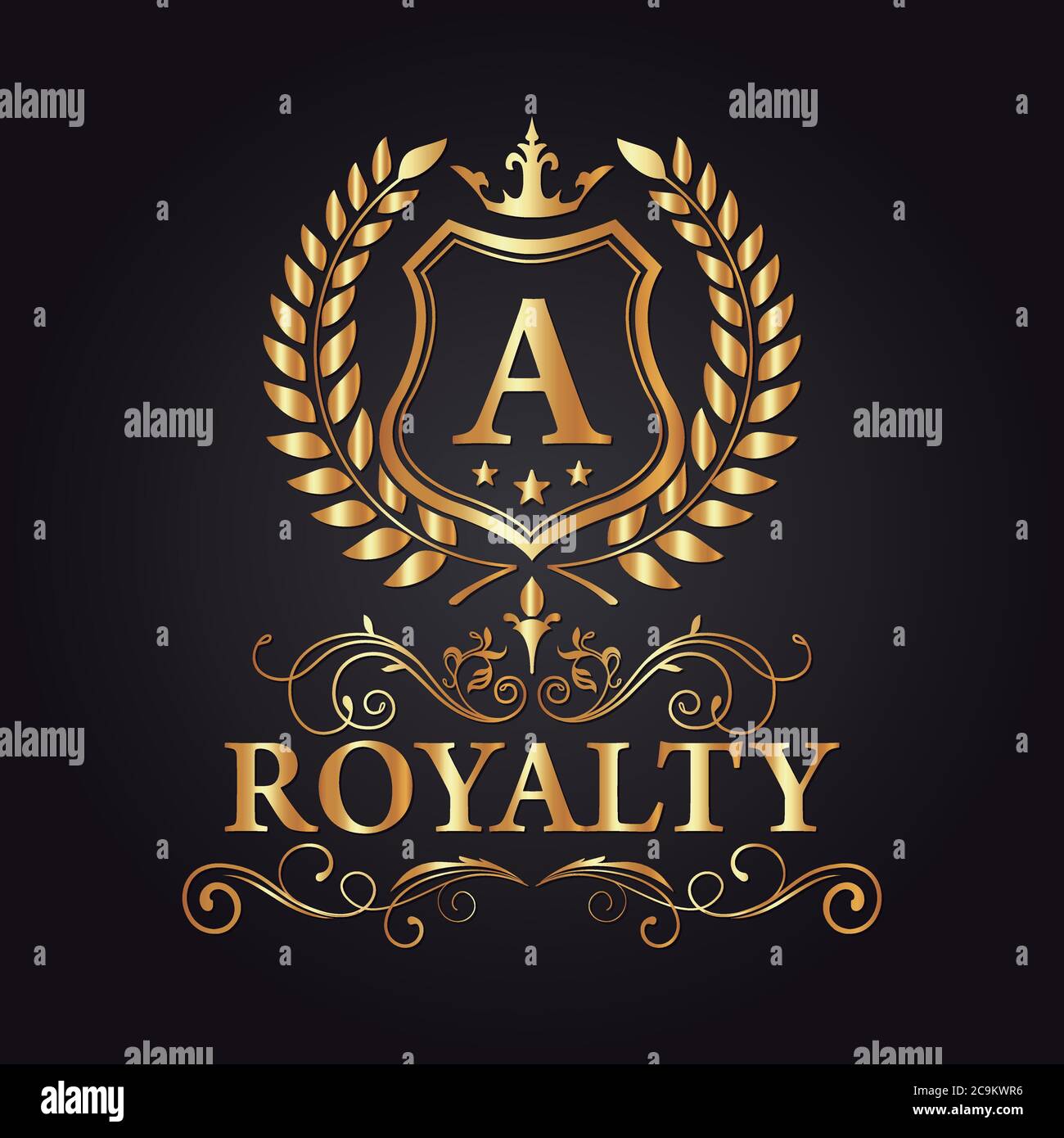 Luxury, Royal and Elegant Logo Vector Design Stock Vector Image & Art
