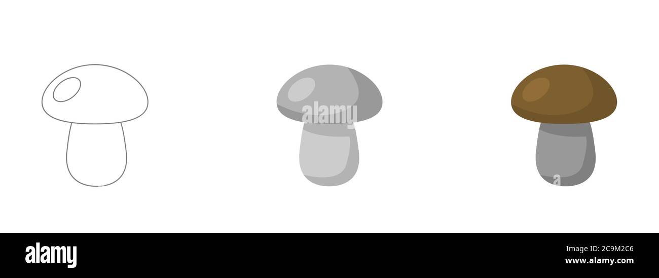 Mushroom vector icons Stock Vector