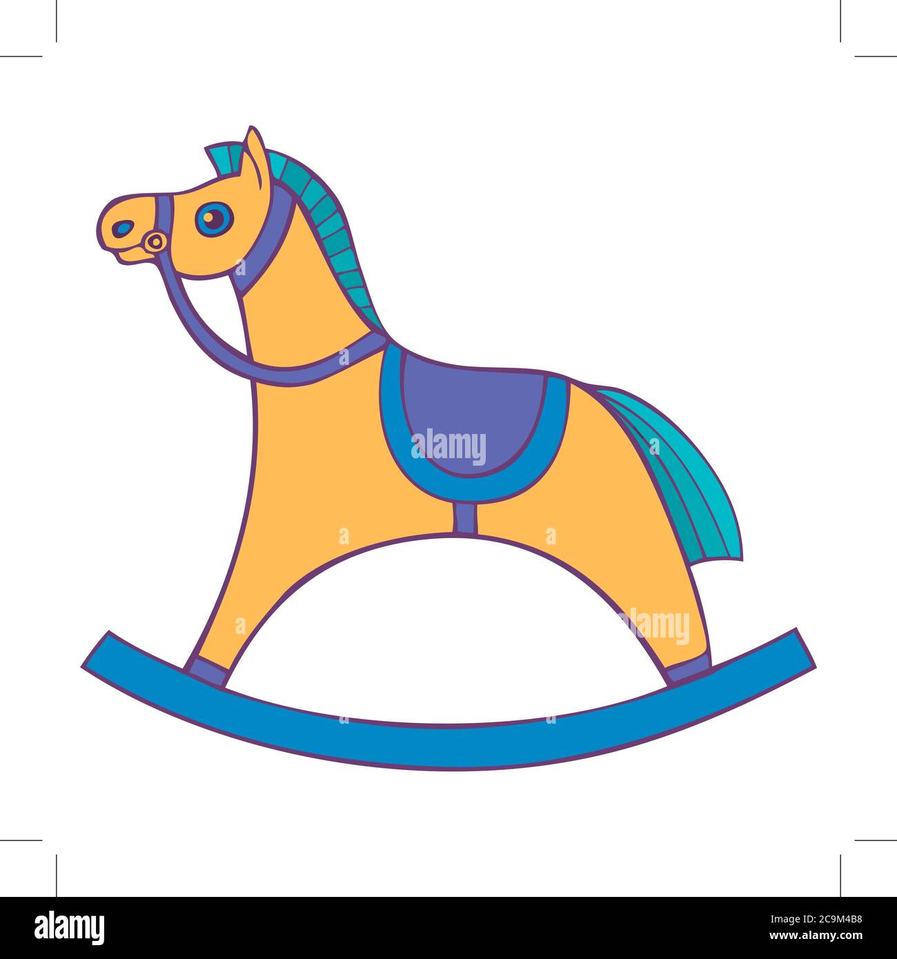 Children s rocking chair. Horse for small children. rocking horse