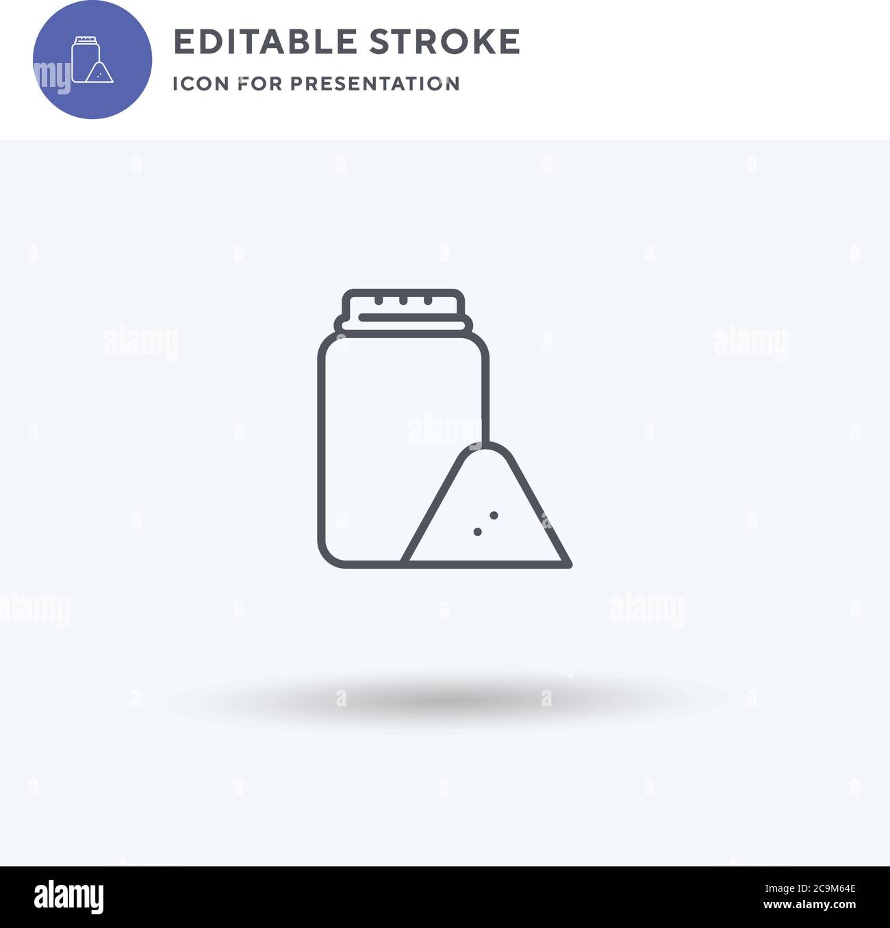 Talcum Powder icon vector, filled flat sign, solid pictogram isolated ...