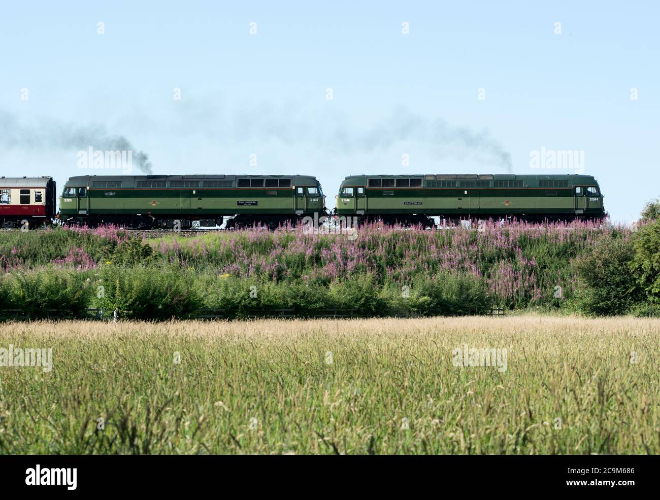 Class 47 diesel locomotives d1944 craftsman and d1935 roger hosking