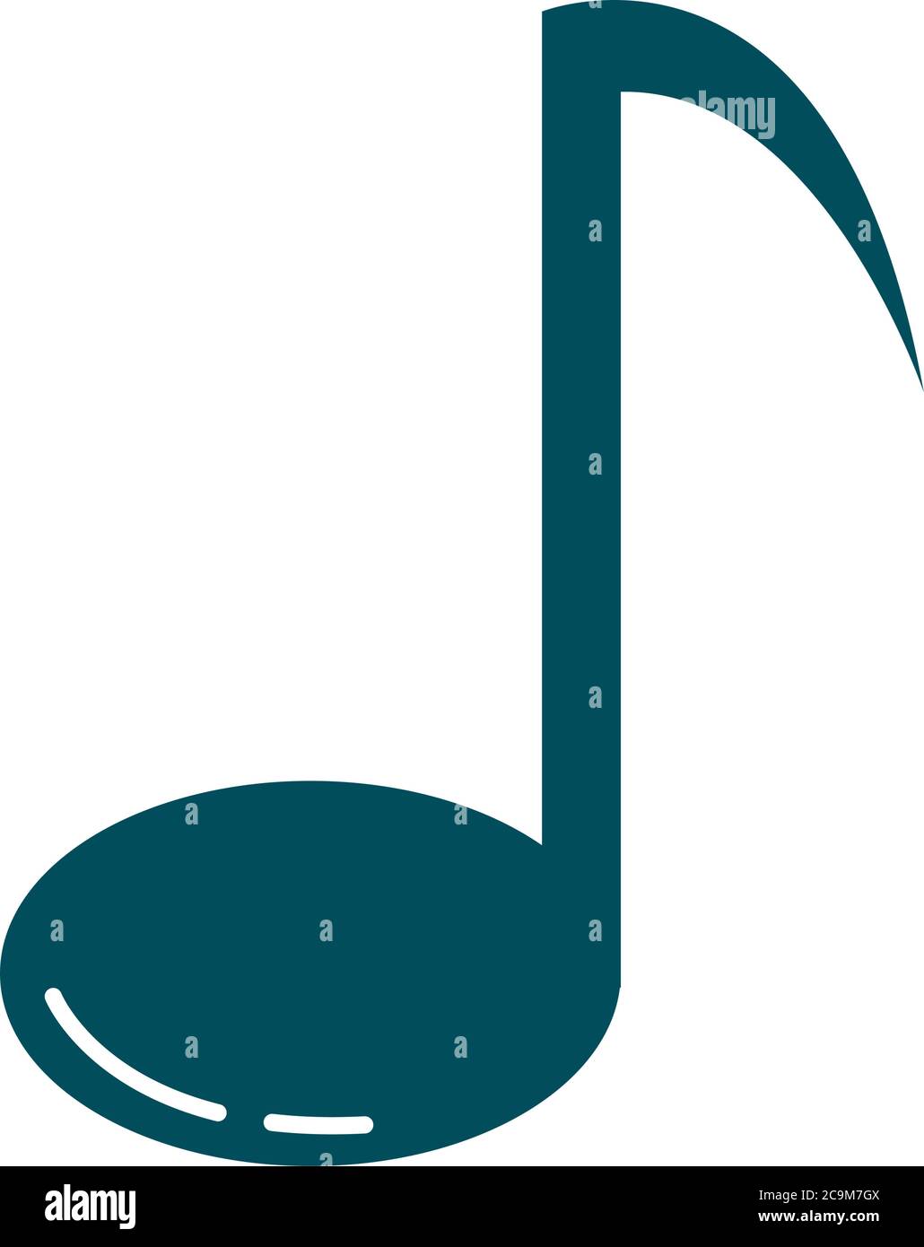 note music harmony melody flat style icon vector illustration Stock ...
