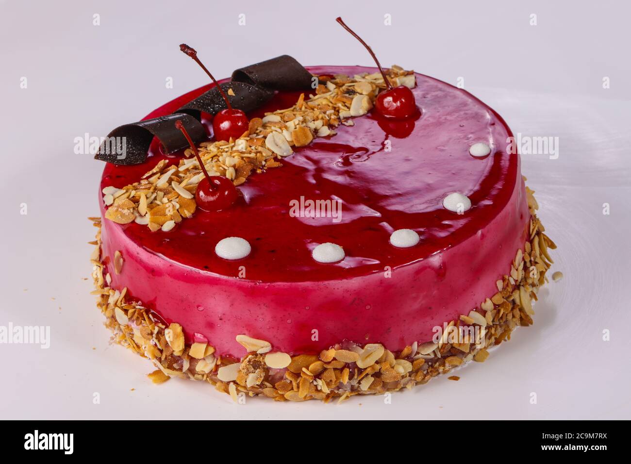 Sweet tasty cake with cream Stock Photo - Alamy