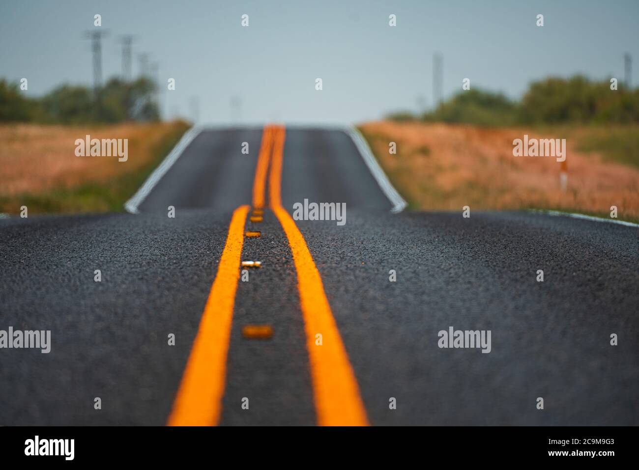 Side view road. Asphalt texture, way background. Stock Photo