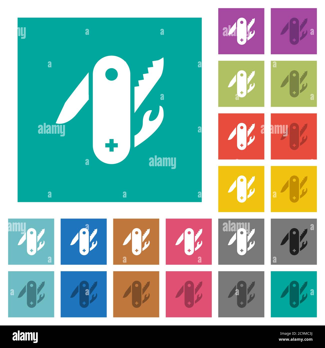Green swiss army knife icon Stock Vector Images - Alamy