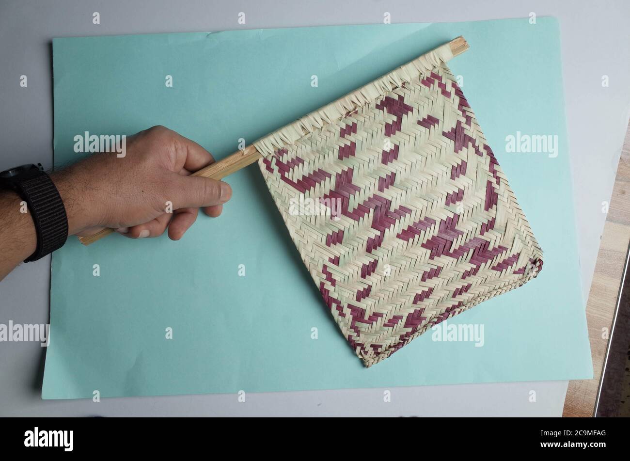 arabic traditional hand fan in iraq Stock Photo Alamy