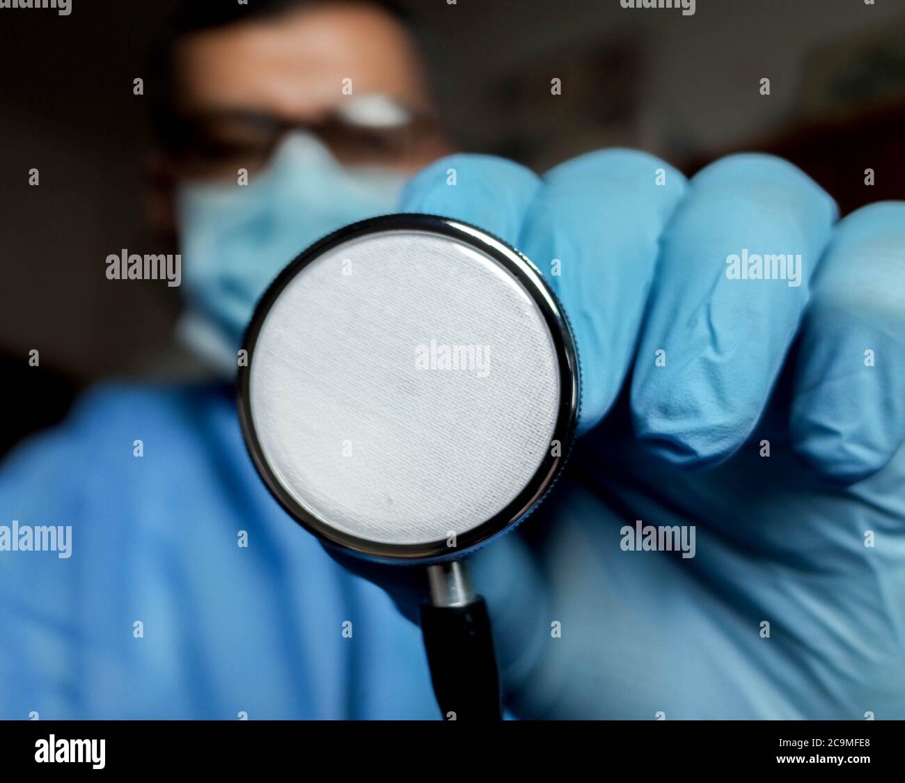 photo of a docotor hold stethopscope Stock Photo