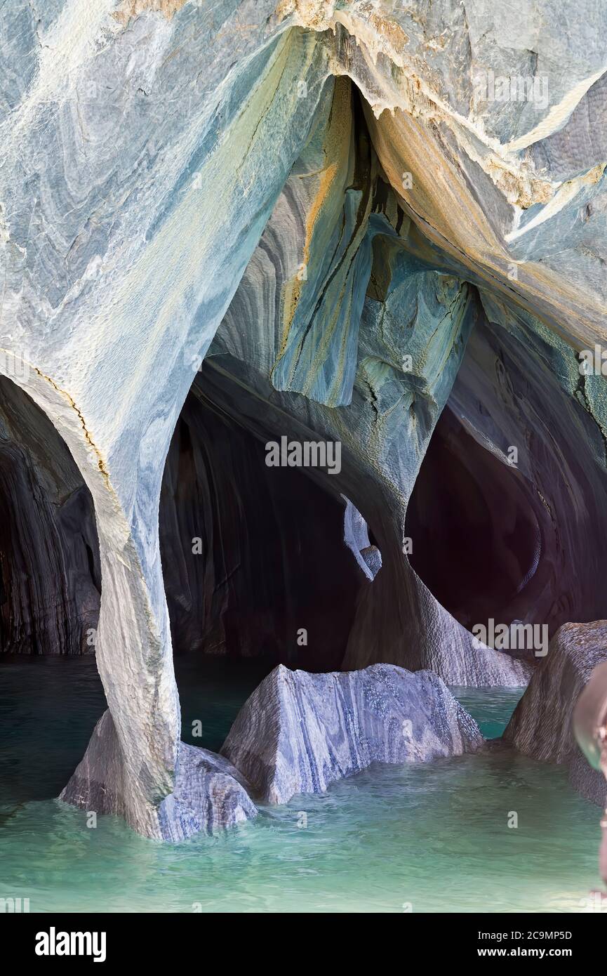 Marble Caves Sanctuary, Strange rock formations caused by water erosion