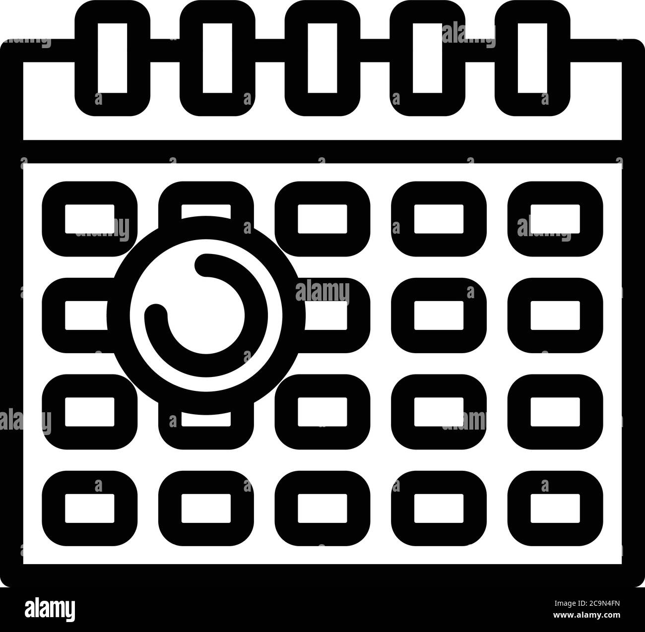 Operating system update time icon, outline style Stock Vector Image ...