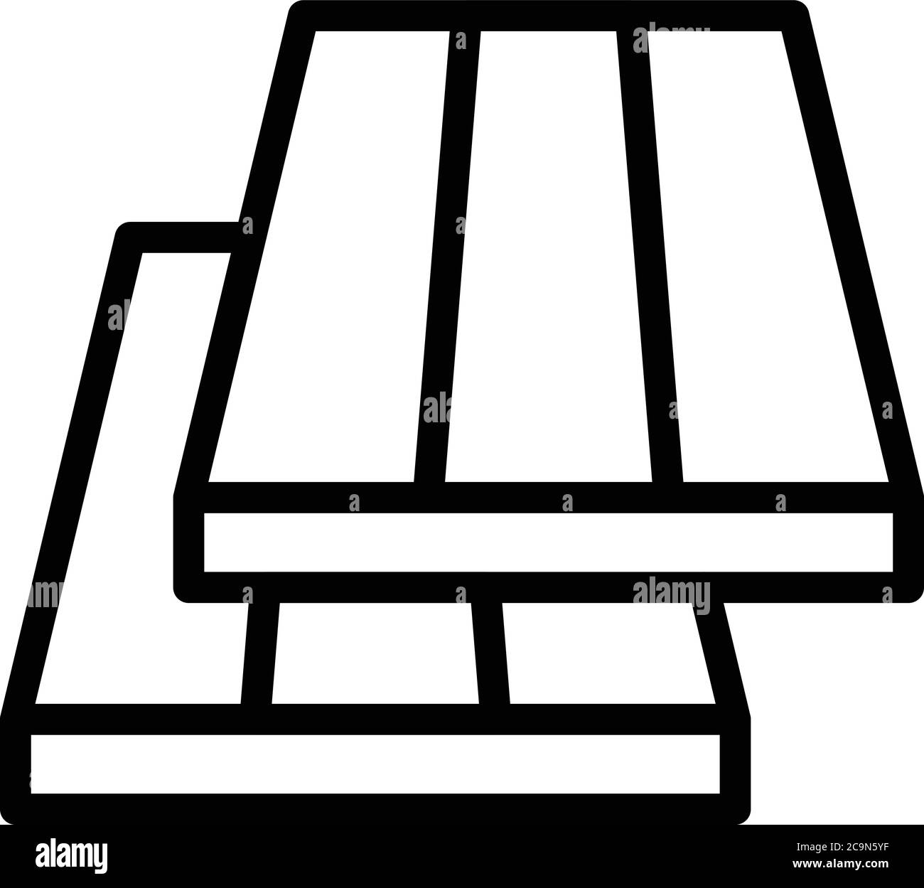 Metallurgy stand icon, outline style Stock Vector