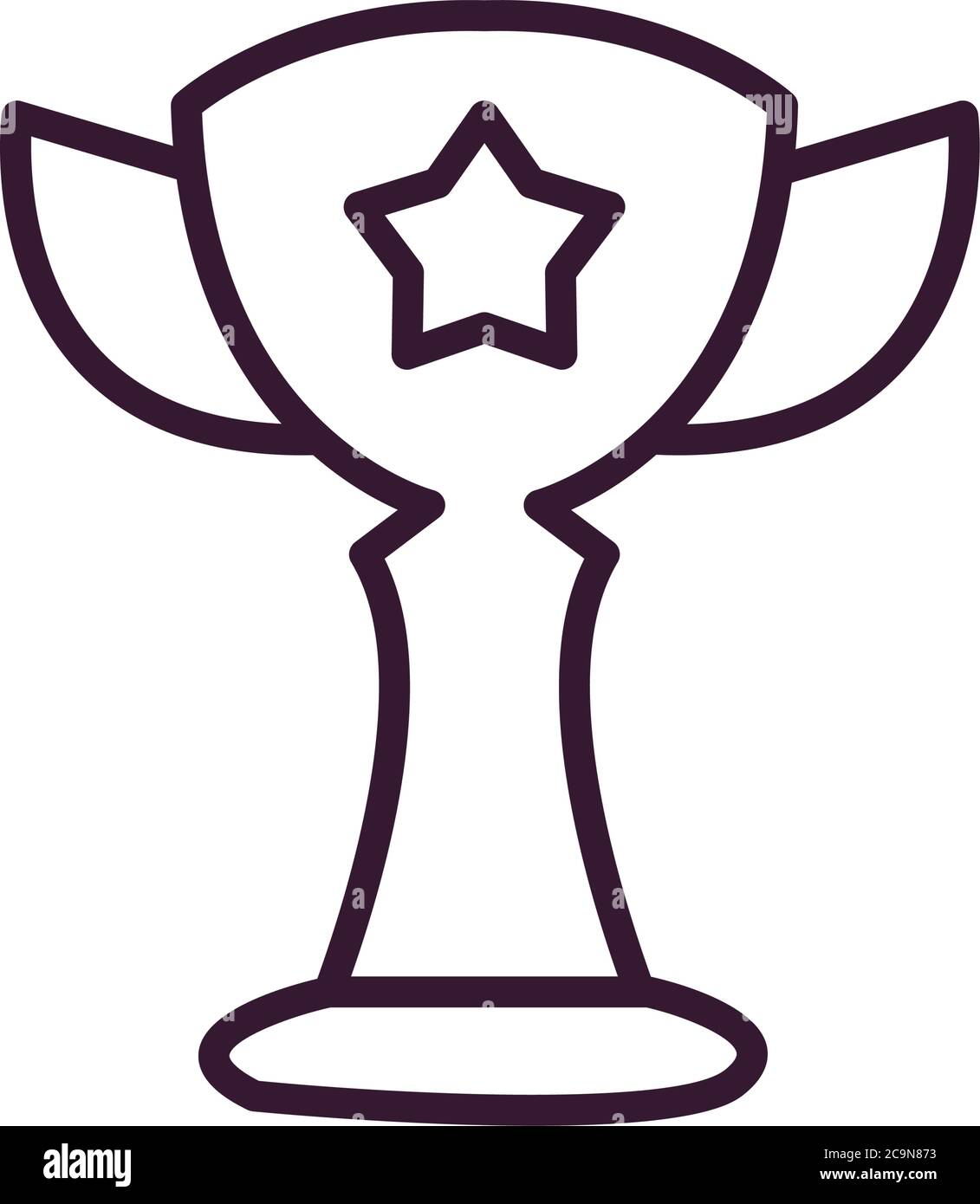 Trophy line style icon design, Winner first position and competition ...