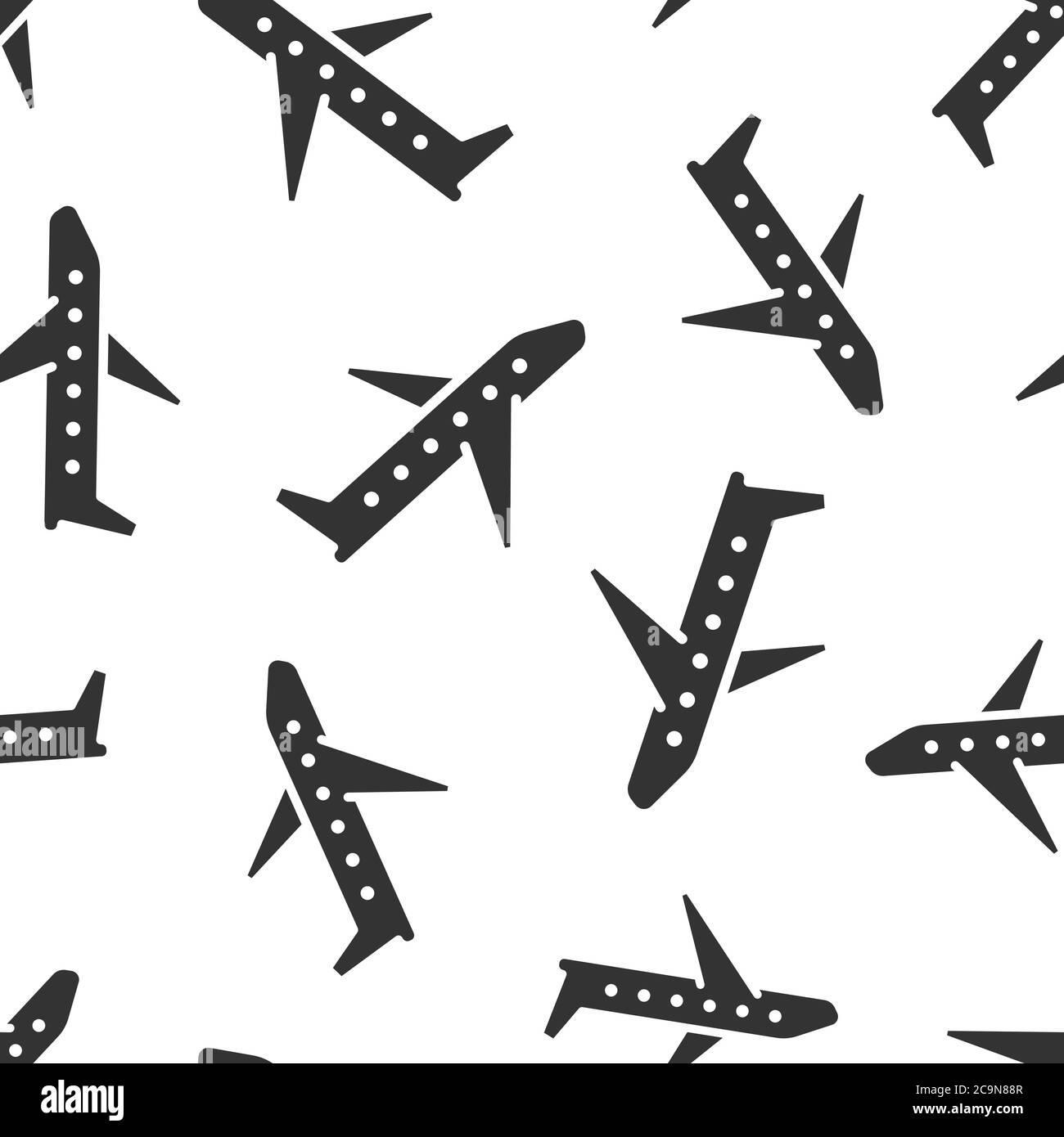 Plane icon in flat style. Airplane vector illustration on white ...