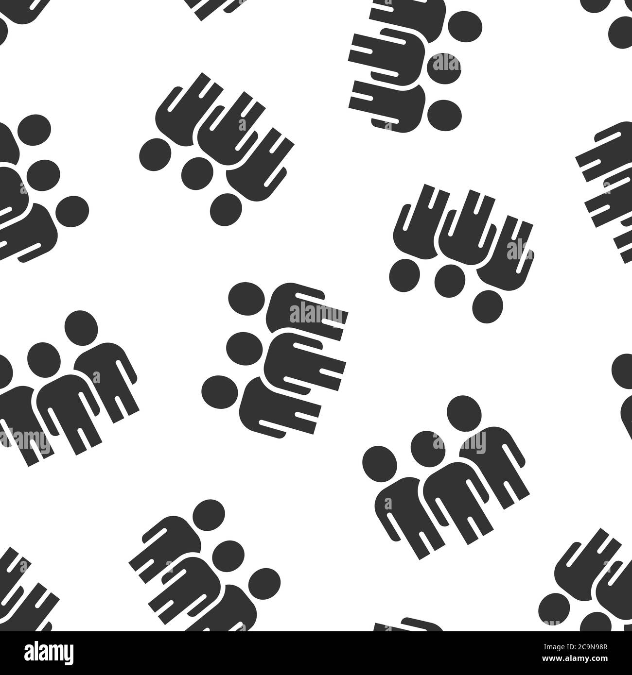 People communication icon in flat style. People vector illustration on ...