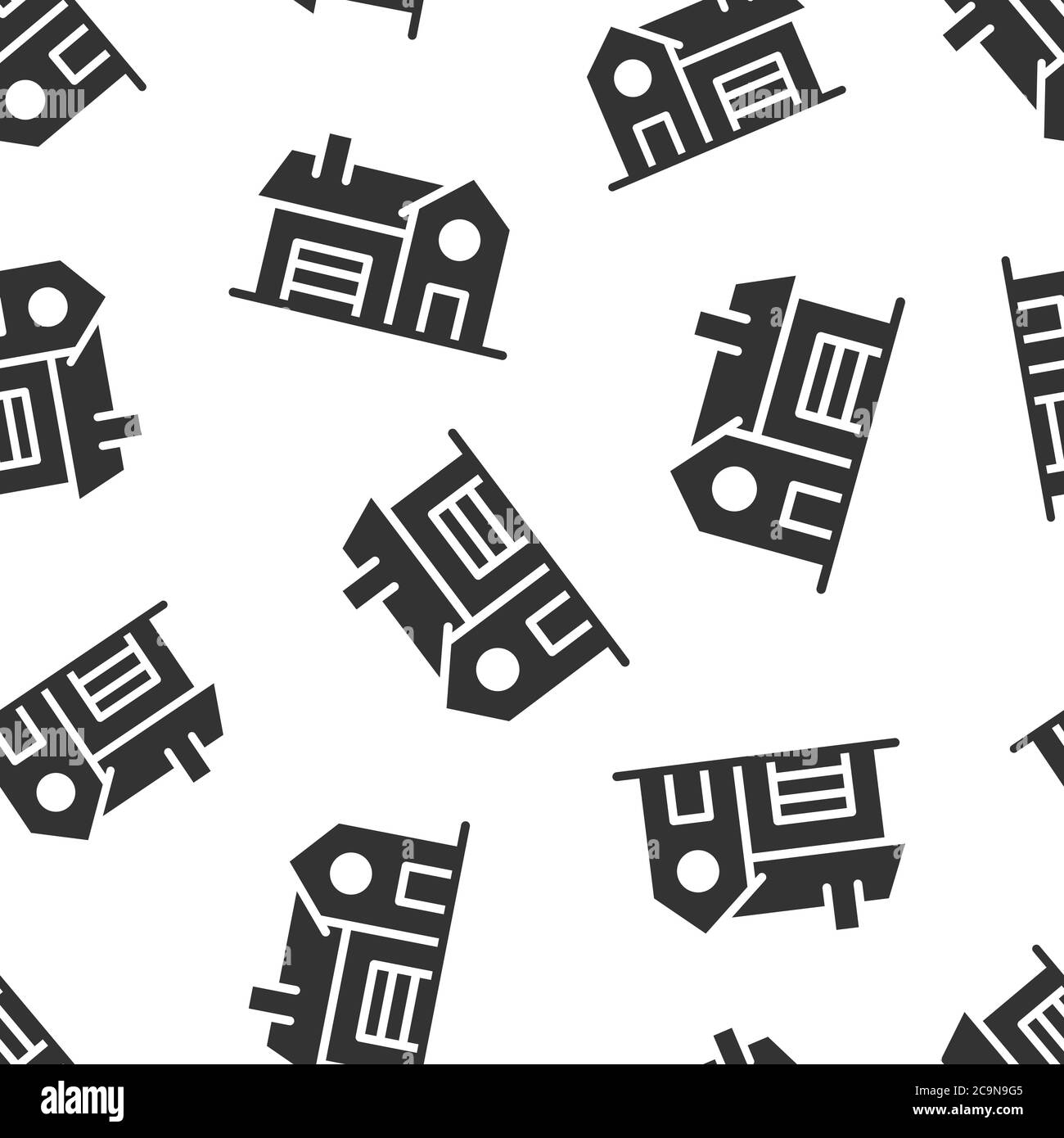 Building icon in flat style. Home vector illustration on white isolated ...
