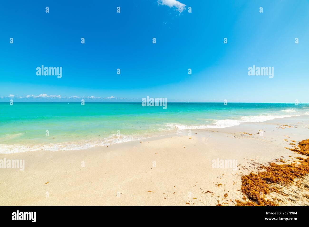 white-sand-and-turquoise-water-in-world-famous-miami-beach-usa-stock