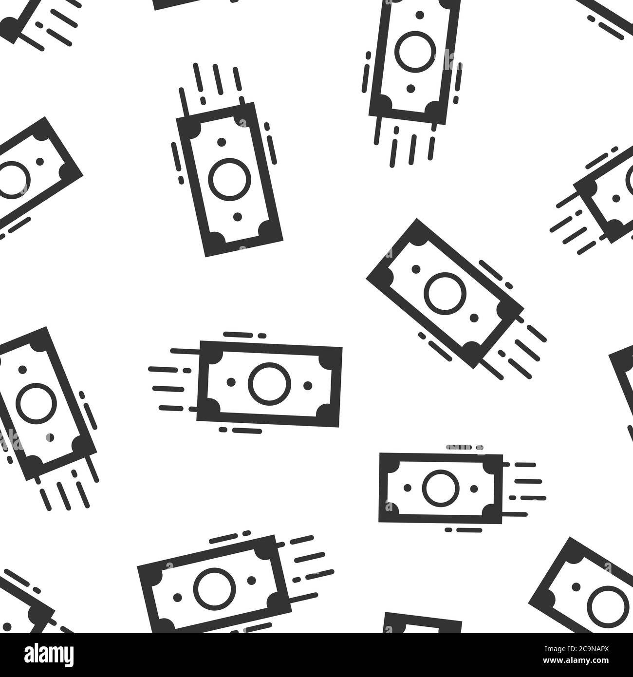 Money stack icon in flat style. Exchange cash vector illustration on ...