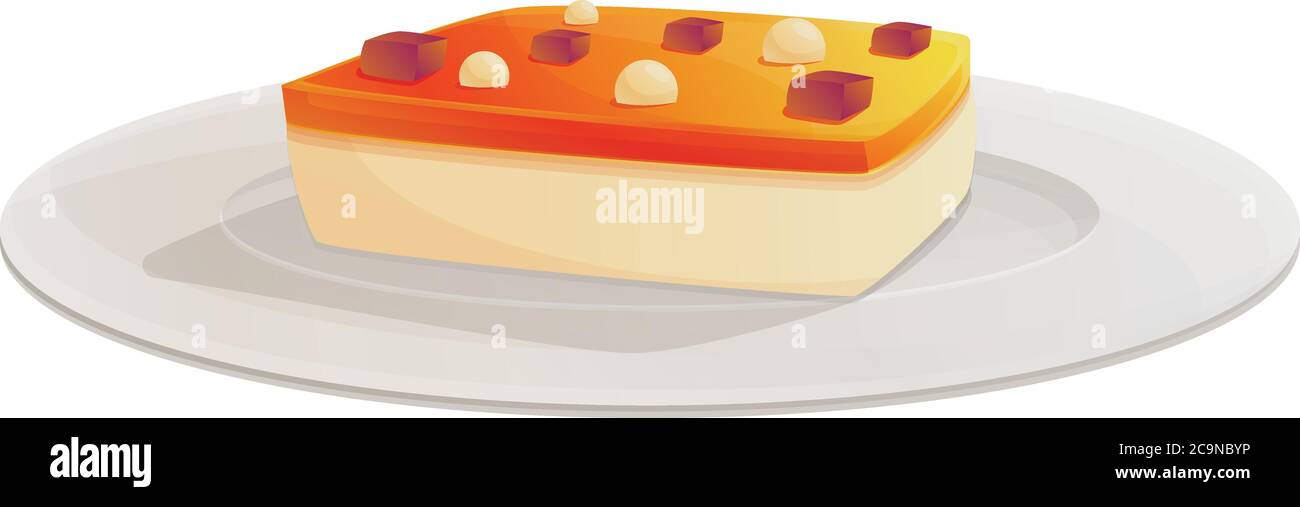 Cake food molecular cuisine icon. Cartoon of cake food molecular ...
