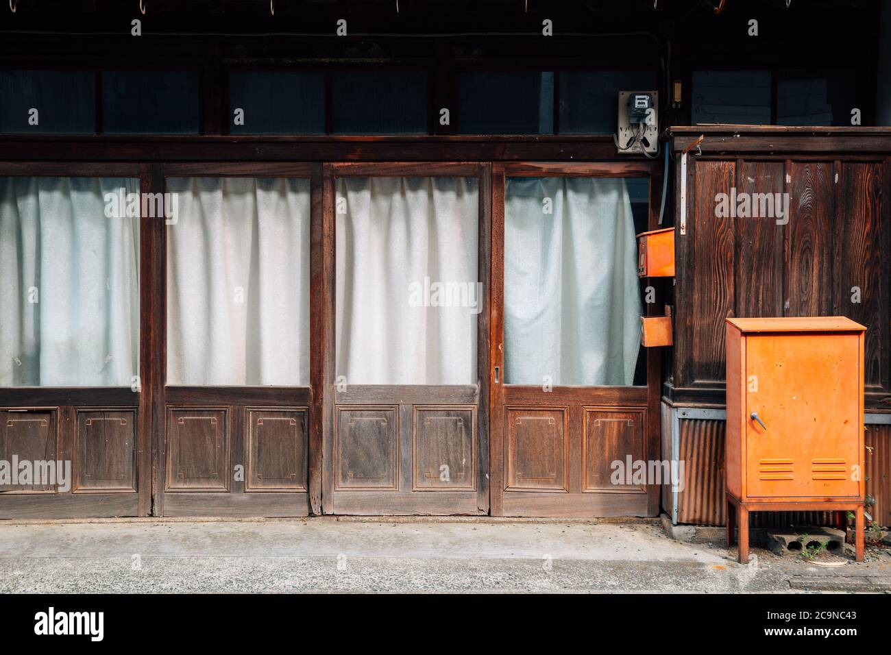 Japanese traditional wooden house at Uchiko town in Ehime, Shikoku
