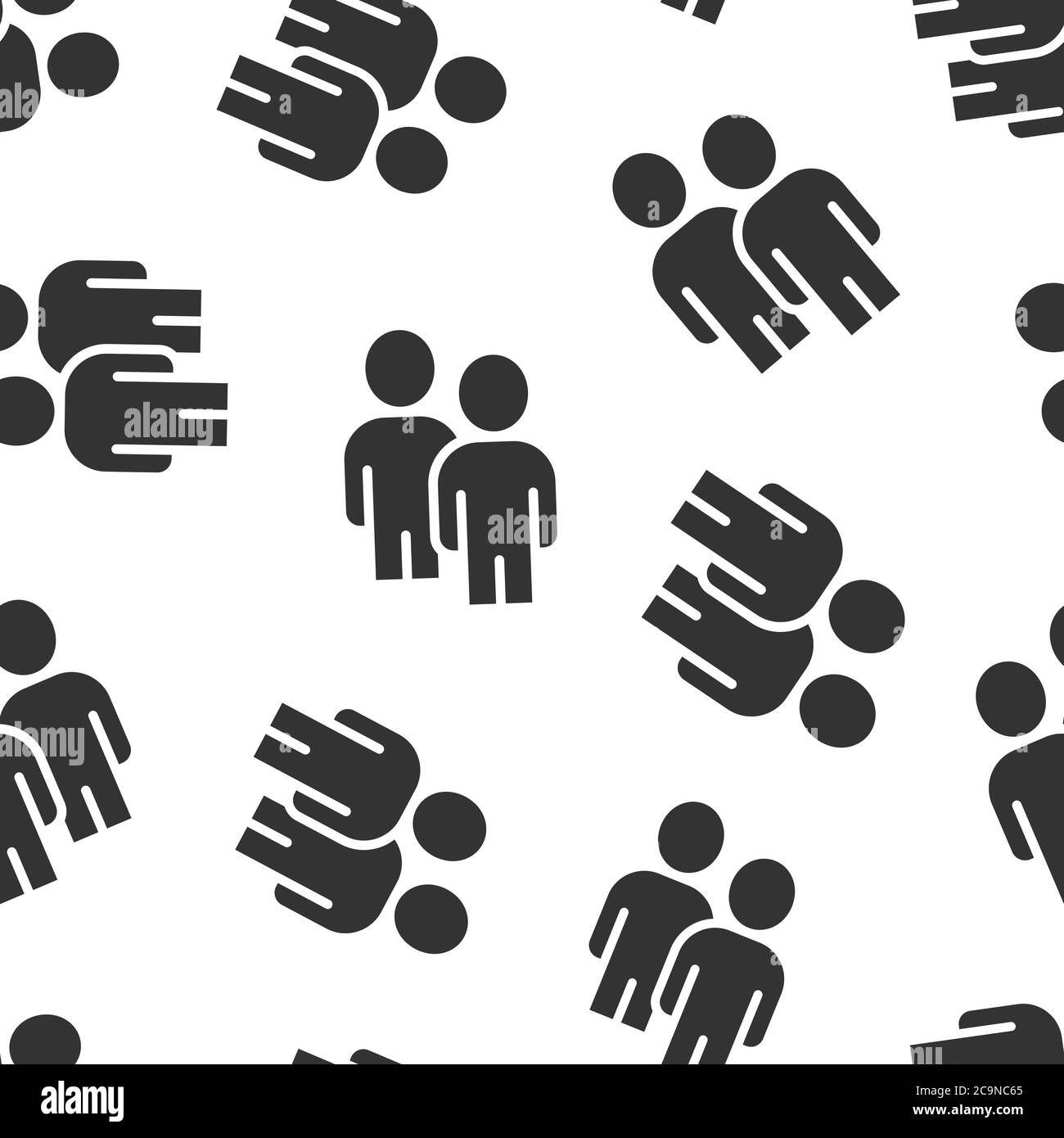 People communication icon in flat style. People vector illustration on ...