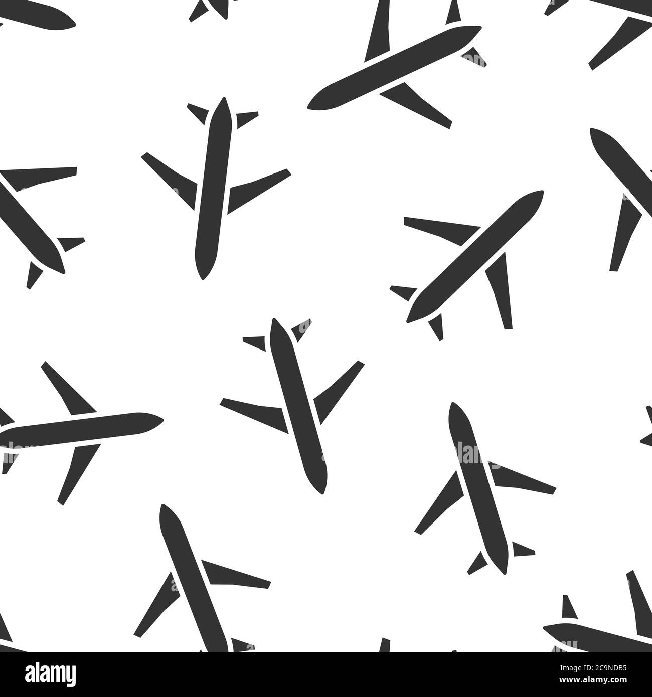 Plane icon in flat style. Airplane vector illustration on white ...