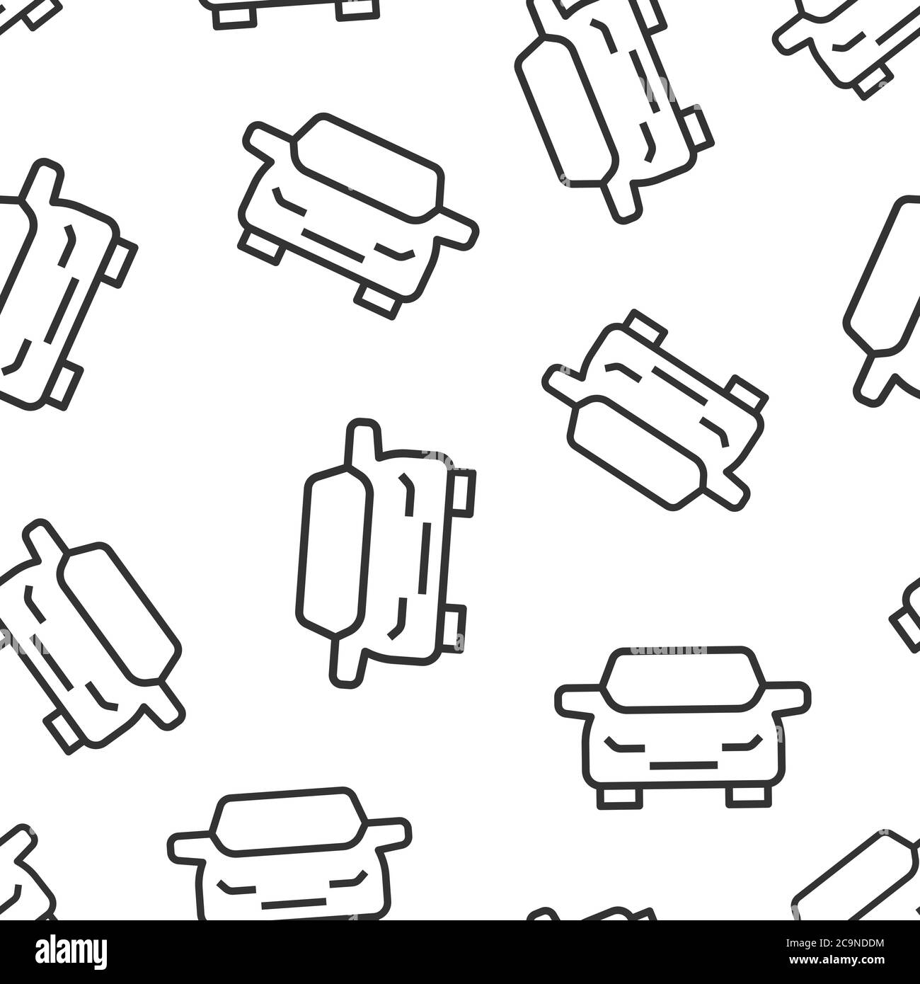 Car icon in flat style. Automobile vehicle vector illustration on white ...