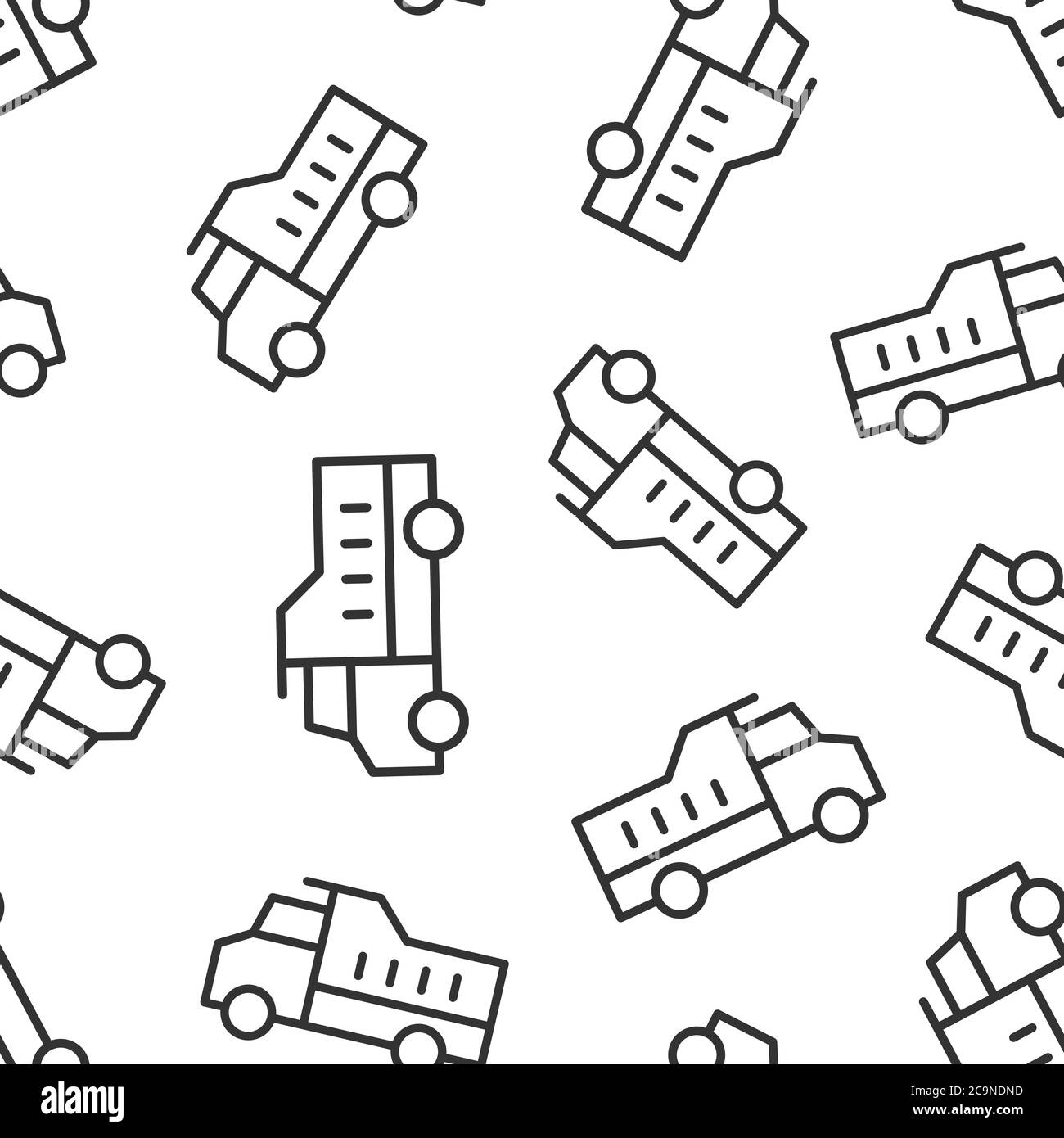 Delivery truck icon in flat style. Van vector illustration on white ...