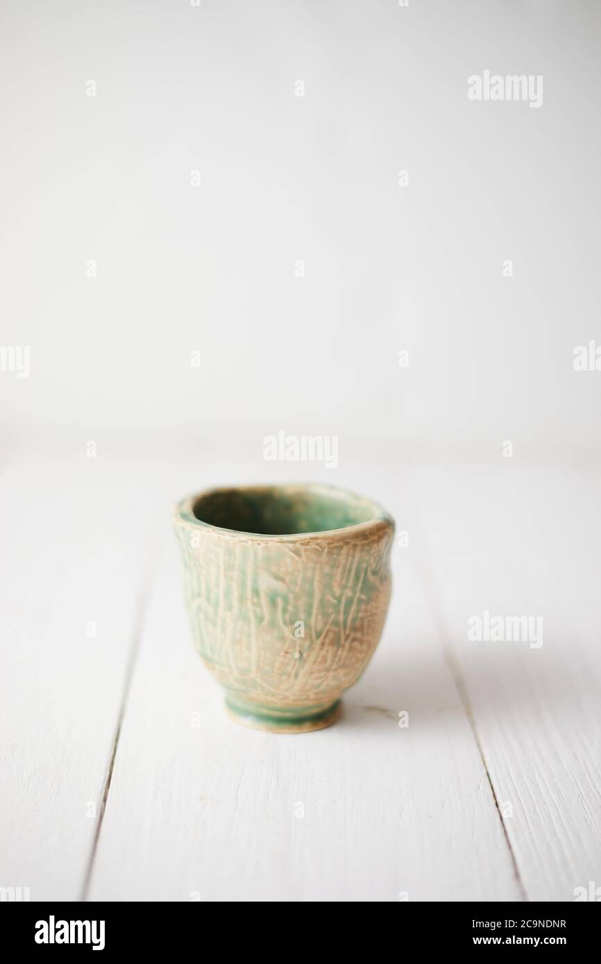 Cup of tea on white background. Stock Photo