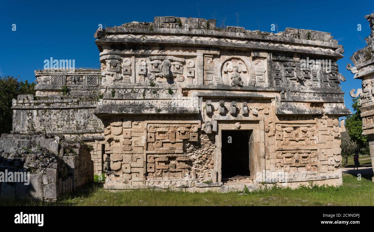 The Nunnery Complex in the ruins of the great Mayan city of Chichen Itza, Yucatan, Mexico. Stock Photo