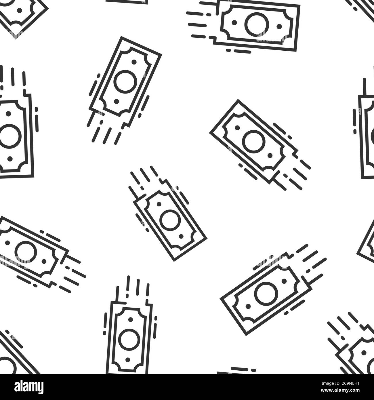 Money stack icon in flat style. Exchange cash vector illustration on ...