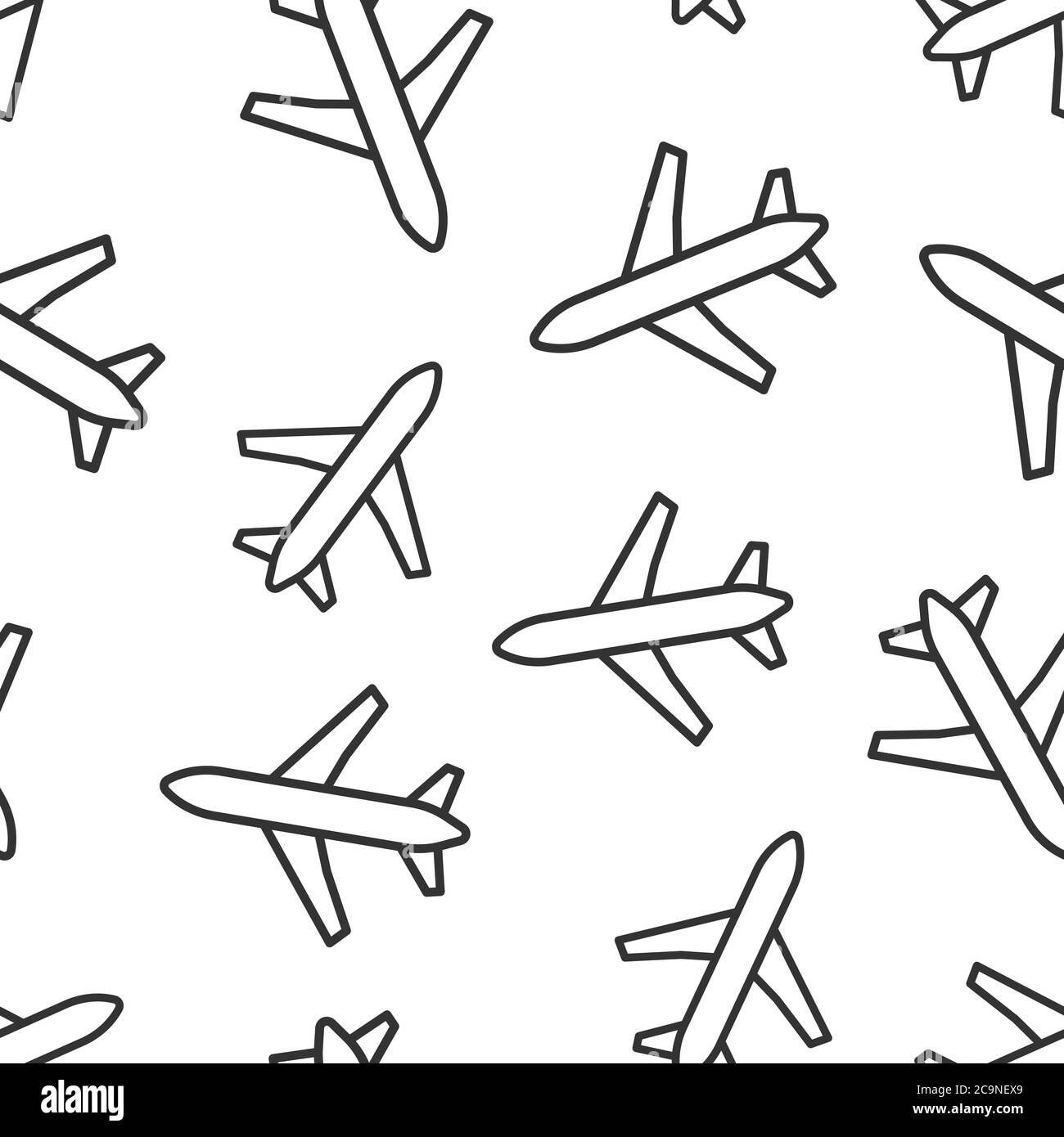 Plane icon in flat style. Airplane vector illustration on white ...