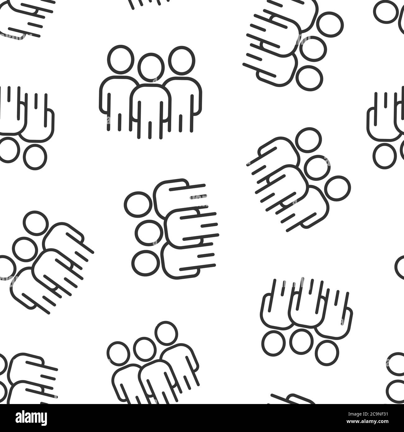 People communication icon in flat style. People vector illustration on ...